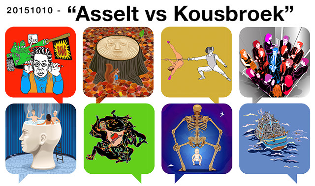 20151010- Asselt vs Kousbroek Opening 10 oktober. Exhibition at KYAS ART SALON